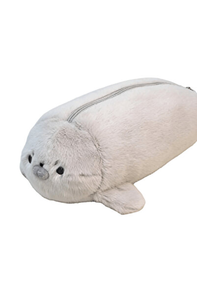 Choice3 Grey Seal Large Capacity Little Seal Pencil Case Animal Material Seal...