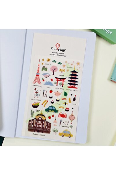 Choice8 Tokyo pvc Suatelier Korea Stationery Stickers Famous Country City The...