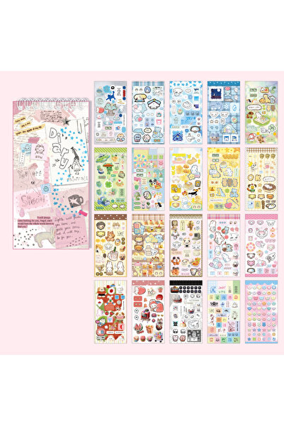 Choice S31271-1 ملصقات كرتونية لطيفة على الطراز الكوري، كتاب ملصقات كاواي، 20...