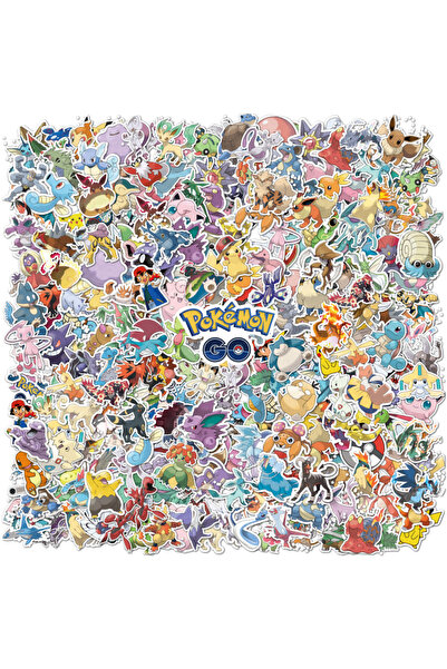 Choice1 200PCS 100/200Pcs Kawaii Pikachu Pokemon Stickers for Laptop Phone Su...