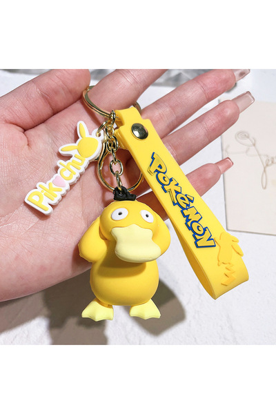 Choice1 5 Pokemon Pikachu Keychain Anime Action Figure Cute Charmander Psyduc...