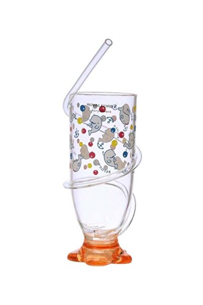 ROYALFORD Straw Glass Clear/Orange