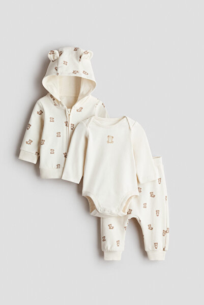 H&M 3 Parçalı Pamuklu Set
