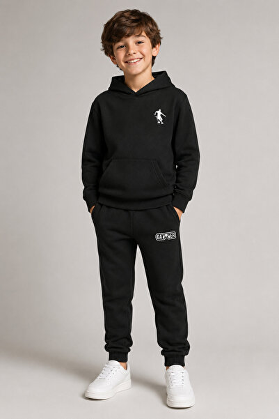 han elegant Hooded Futboll Gamer Printed Kangaroo Pocket 2 Yarn Seasonal Unis...