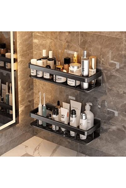 ORVILLA Bathroom Organizer Shelf – Self-Adhesive (No Drilling) – Wall-Mounted...