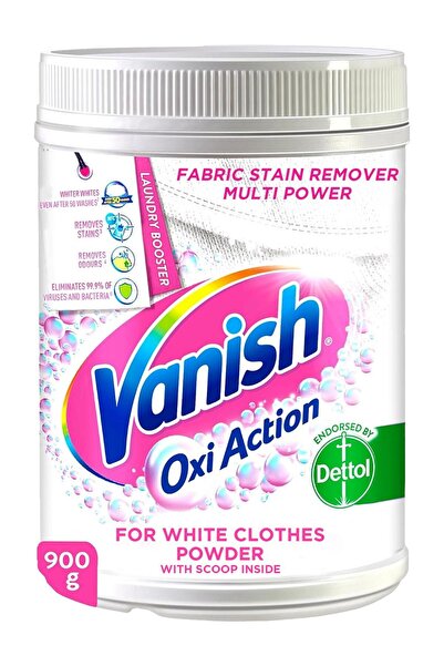 Vanish مسحوق مزيل البقع أوكسي أكشن للملابس البيضاء 900 جرام