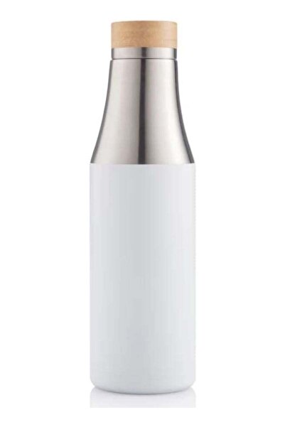 HXD Zoomlion Sustainable Stainless Steel Water Bottle with Bamboo Lid and Sil...