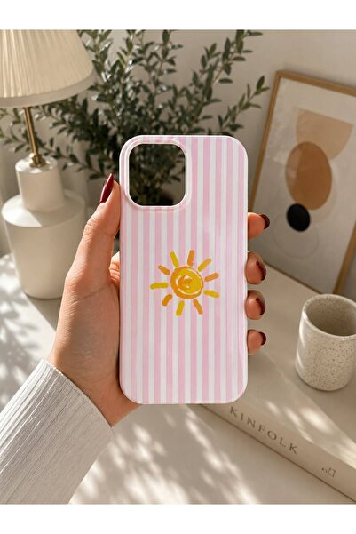 lirius.co İphone 13/14/15 Uyumlu Silikon Içi Kadife Lansman Desenli Premium T...