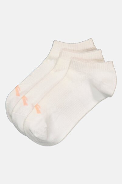 Anta Kids Boy 3 Pairs Plain Crew Socks, White
