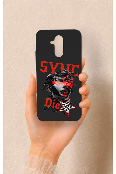 Vip Case Huawei Mate 20 Lite Uyumlu Sync Die Desenli Silikon Kılıf