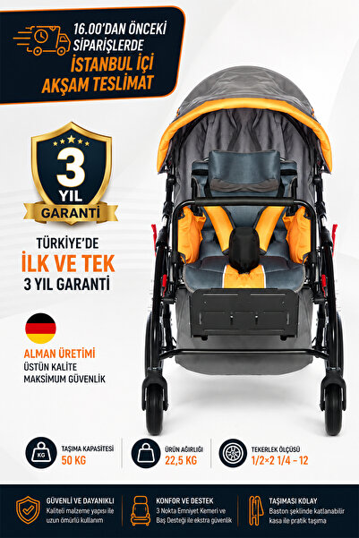 Römer R341-40 CM Geniş Beden Buggy Engelli Çocuk Puseti – Çift Yönlü Kullanım...
