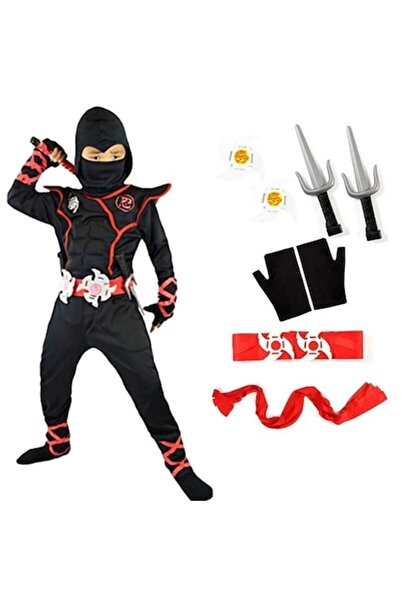 Funny Party Shop Costum de ninja pentru copii cu accesorii, Funny Party Shop ...