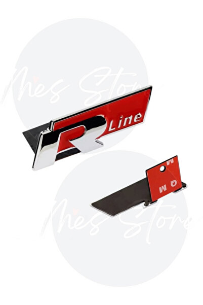 mes store R Line Volkswagen Compatible R-Line Grille Logo Rline Adhesive Golf...