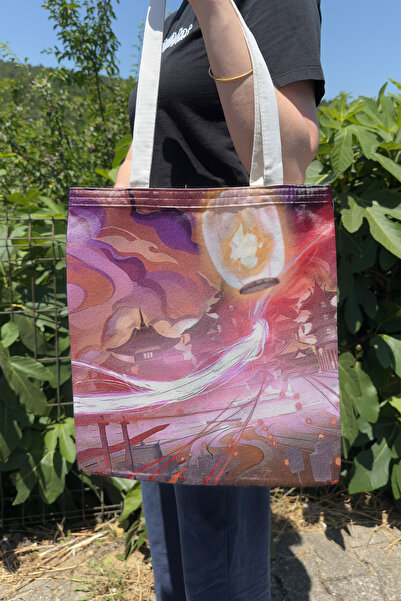 ZipZap Tian Guan Cifu V4 Summer Winter Double-Sided Canvas Printing Tote Bag ...
