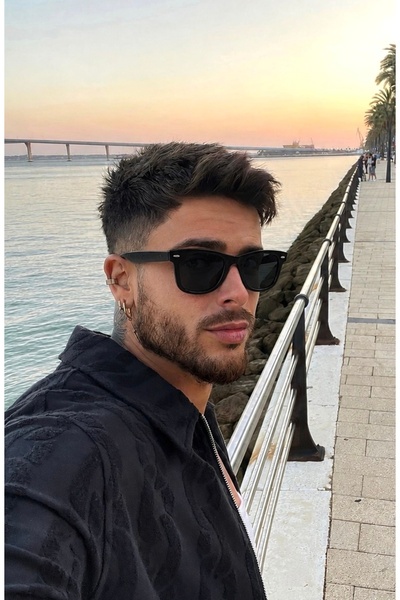 LOOKUP Wyf- Men's Sunglasses with Cross-Cut Design That Accents the Jawbone, ...
