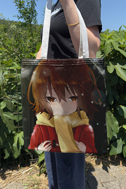 ZipZap Erased V4 Summer and Winter Double-Sided Canvas Print Tote Bag Anime Bag