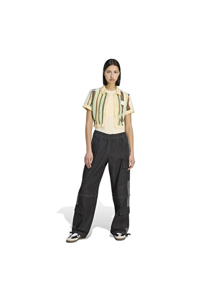 adidas Çok Renki Kadın Polo T-shirt CROPPED POLO KY8141
