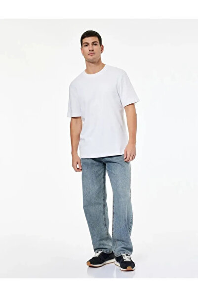 Koton Regular Waist Cotton Loose Baggy Jean Pants