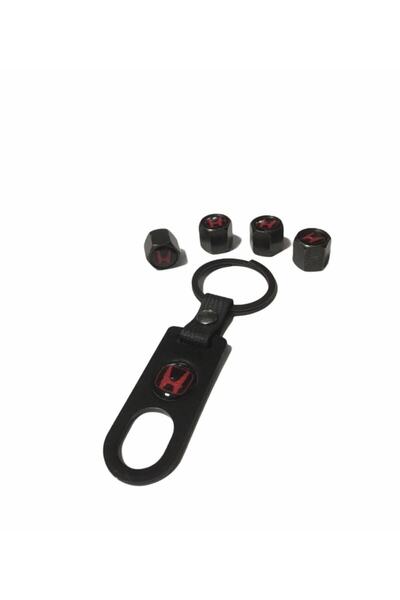 GARDENAUTO Metal flap cover keychain set
