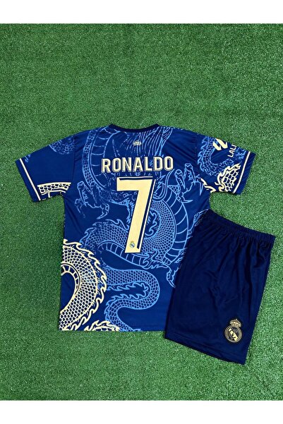 MONTENERO R.e.a.l Madridd Cristiano Ronaldo Lacivert Dragon Özel Konsept Çocu...