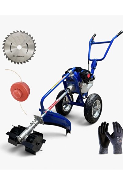 Doğan Tekno Tekerlekli çok fonksiyonlu ot kesme çapa makinesi 52cc