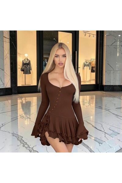 prettybrand γυναικεία ολόσωμη φόρμα με βολάν