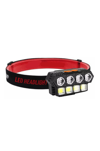 VLK Lions USB презареждаем COB LED челник, 8 светодиода, 4 режима на осветлен...