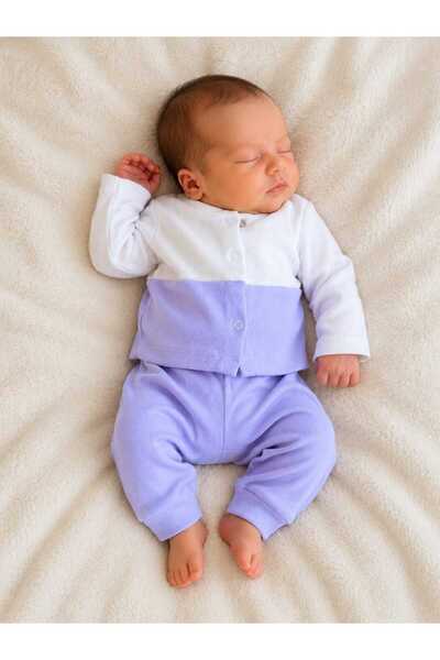 GHAND طقم أطفال من 0-3 أشهر، طقم علوي وسفلي مكون من قطعتين، طقم أطفال حديثي ا...