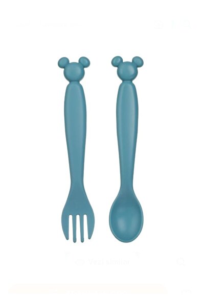ABAJ Ciel Plastic Spoon & Fork Set with Mickey Mouse Pattern 14cm - 2pcs