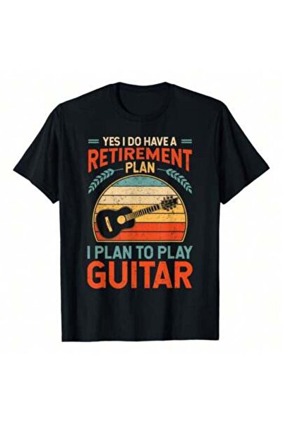 4CR تي شيرت Yes I Do Have A Retirement Plan Classical Guitar Instrument، مصنو...