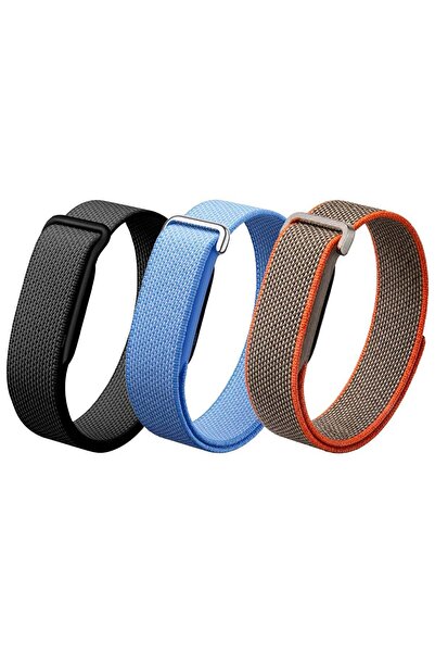 Margoun 3 PACK Woven Nylon Sport Loop Band for Fitbit Air – Breathable Elasti...