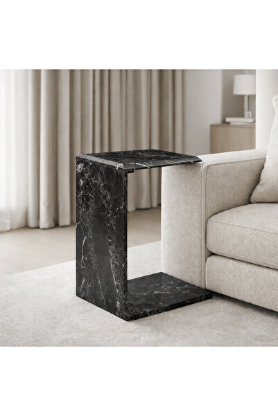 Roots Furniture Enid MARBLE C TABLE Black