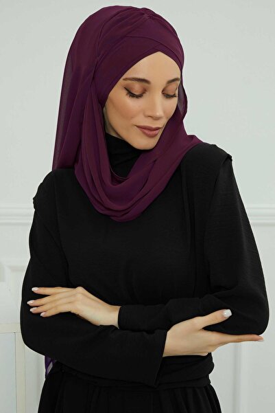 Aisha's Design Cross Practical Chiffon Shawl,CPS-502,CPS-502