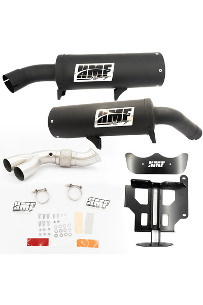 HMF TOBA SPORT DUAL FULL CAN-AM MAVERICK R 2024 NEGRU ARGINTIU