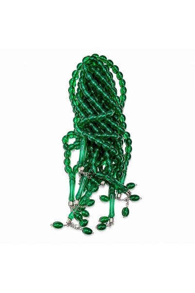 MAYSAM HAC UMRE HEDİYELİK 33 Green Prayer Prayer Beads 10 Pieces – Gift Zikir...