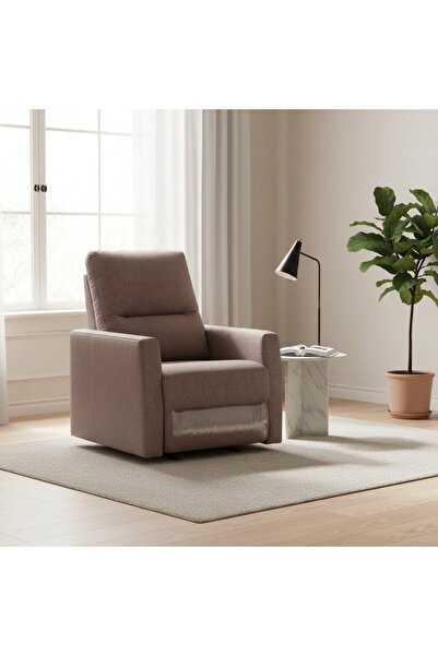 Roots Furniture كرسي استرخاء يدوي بلون بني من دريم