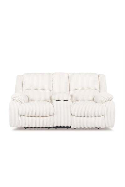 Ashley Furniture مقعد بوناكرافت دبليو دي إل القابل للإمالة مع كونسول