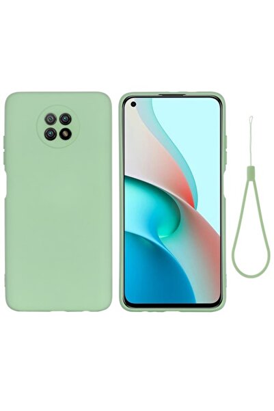 OEM Θήκη σιλικόνης με λουράκι καρπού για Xiaomi Redmi Note 9T - Πράσινο