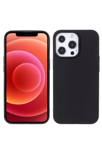 OEM Θήκη TPU Ματ Σιλικόνης για iPhone 13 Pro Max - Μαύρο