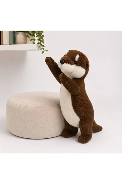TRUST STORE Cute Otter Plush Toy 35 cm Ultra Soft Cuddly Otter Realistic Design