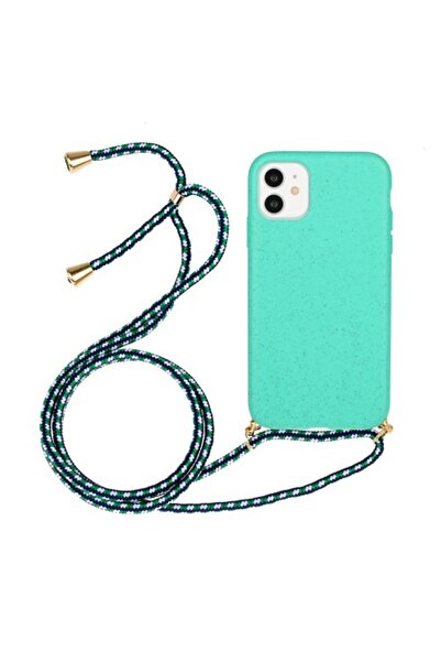 OEM Θήκη TPU Σιλικόνης με Κορδόνι Ώμου για iPhone 11 6.1 ιντσών - Μπλε