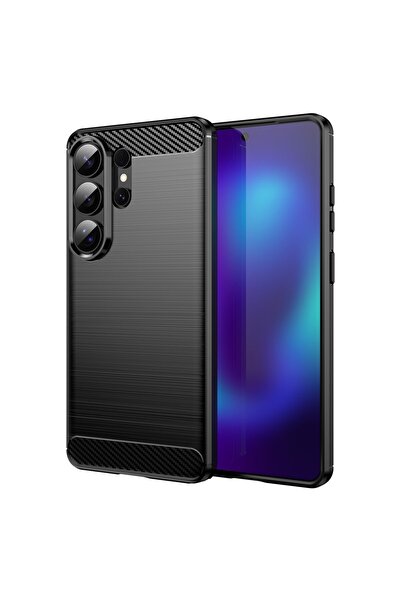 AMORUS Θήκη Σιλικόνης TPU με Ανθρακονήματα για Samsung Galaxy S26 Ultra - Μαύρο