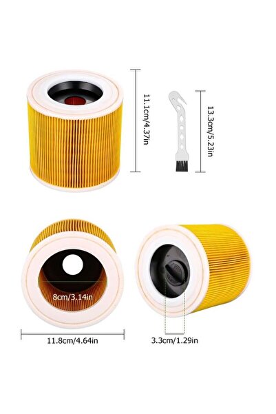 STARSTAR Two-piece set - Kärcher vacuum cleaner filter extension kit - protec...
