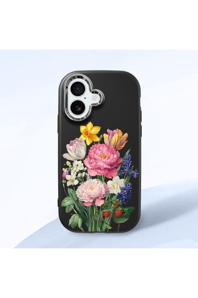 Hontinga iPhone 16 Compatible Case with Camera Protection Black Silicone Coup...
