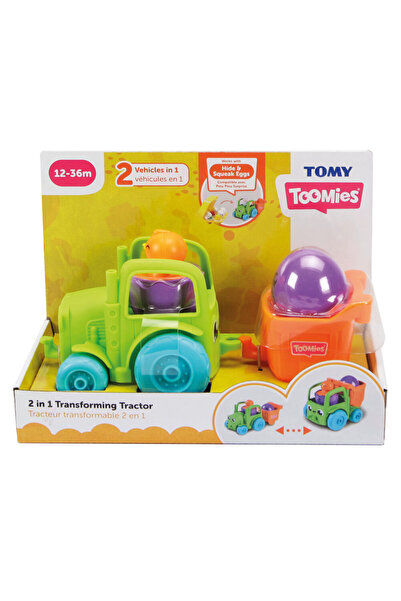 As Tomy Toomies 2-σε-1 Παιχνίδι Φορτηγό για Μωρά 12-36 Μηνών