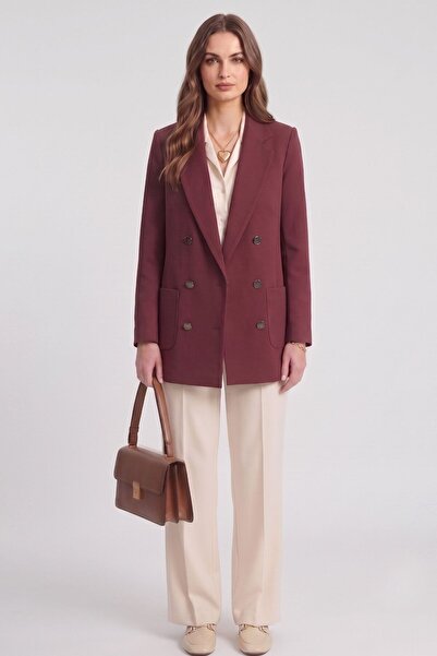 chwain Amara Double-Breasted Blazer Women's Jacket - Stylish Office and Casua...