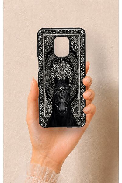 Vip Case Redmi Note 9 Pro 9S Uyumlu Etnik At Figürü Desenli Silikon Kılıf