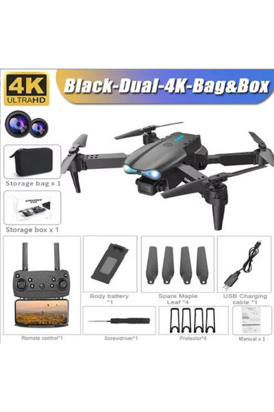 Choice6 E99-Dual-4K-Bag-Box E99Pro HD Professional 4K Aerial Photography Dron...