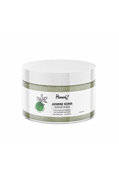 hommbitkisel YASEMİNLİ YEŞİL ÇAYLI BİTKİ TANECİKLİ SCRUB 250 ML