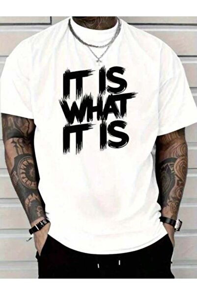 4CR Men's Fashionable Printed Loose Short Sleeve T-Shirt Exquisite Design Sum...